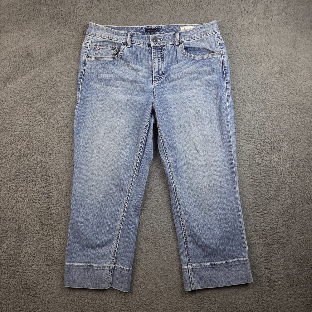 Tommy Hilfiger Cropped Jeans Women's 12 American Hope Classic Rise Stretch
